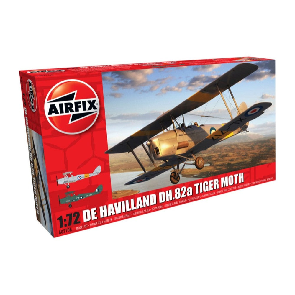 Airfix 02106A 1/72 Scale de Havilland DH.82A Tiger Moth RAN Model Kit - Perfect for Aviation Enthusiasts & Collectors - Great for Display, Gifts, and Historical Aircraft Modeling Projects