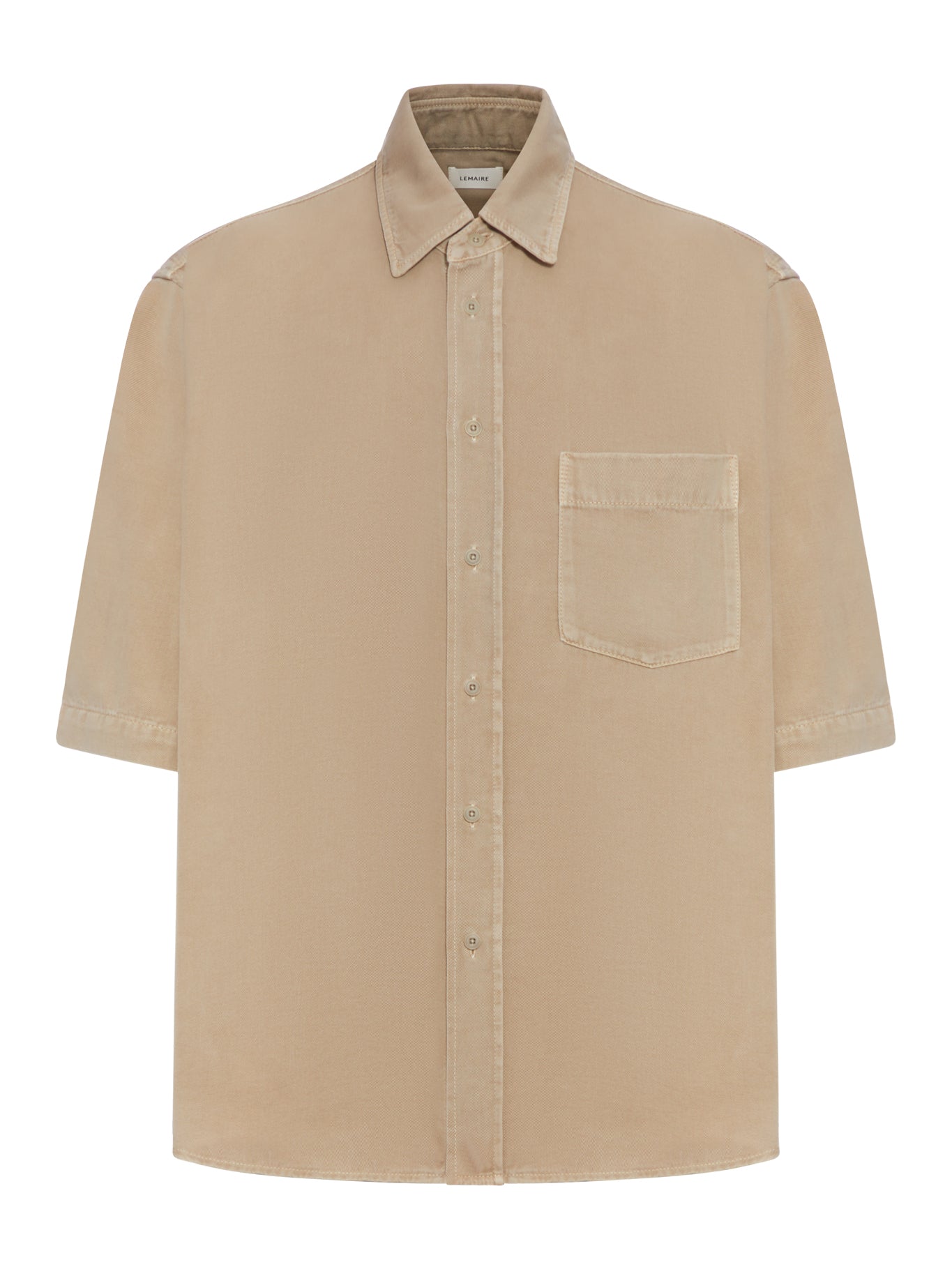 Lemaire Denim Shirt in Nude Neutrals - SH1174LD1044 BG223 Natural Beige | Casual Wear, Office Outfit, Everyday Stylish Look