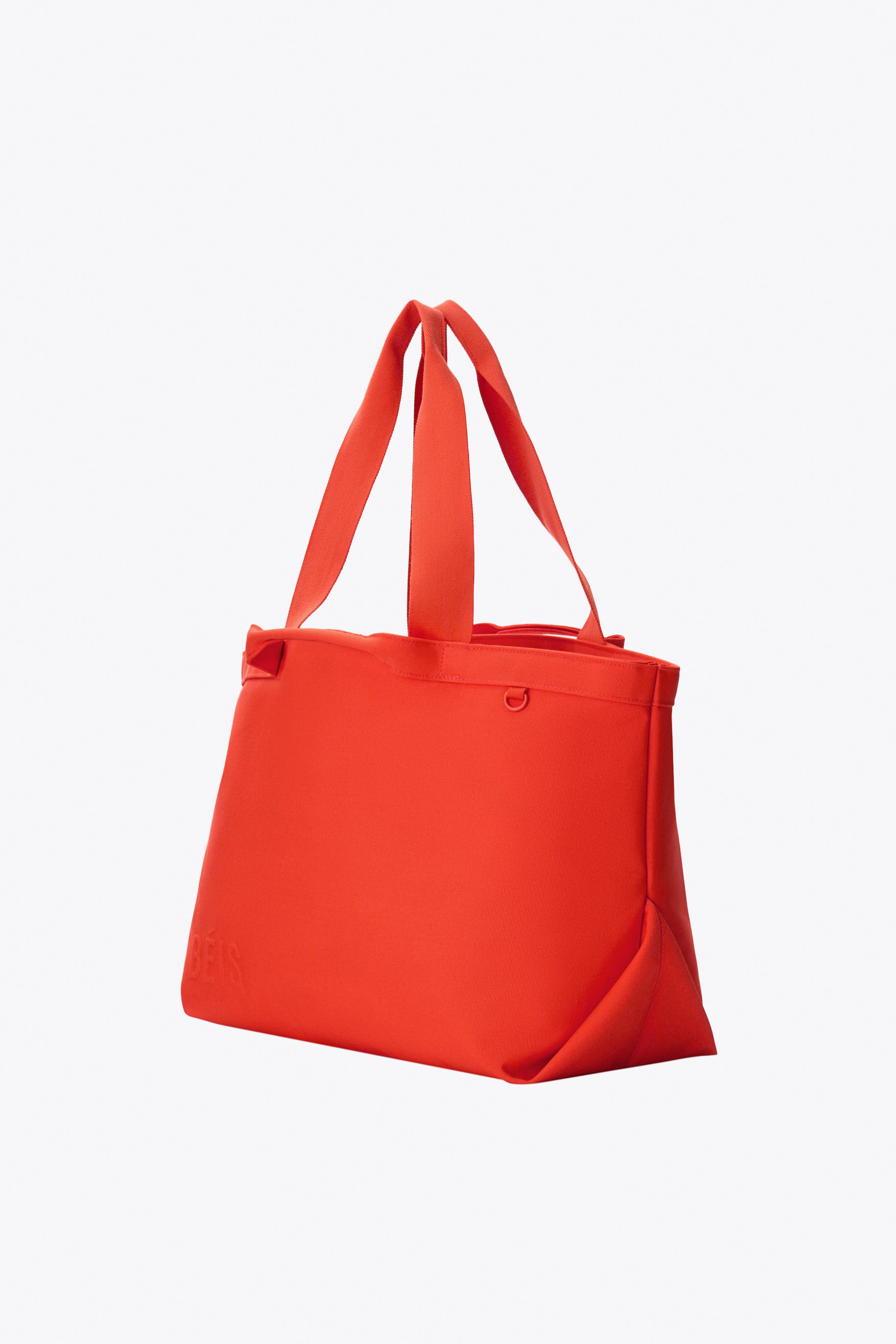 Flame Red Travel Tote Bag - Lightweight Durable Carry-On for Women | Perfect for Airplane, Beach & Weekend Getaways