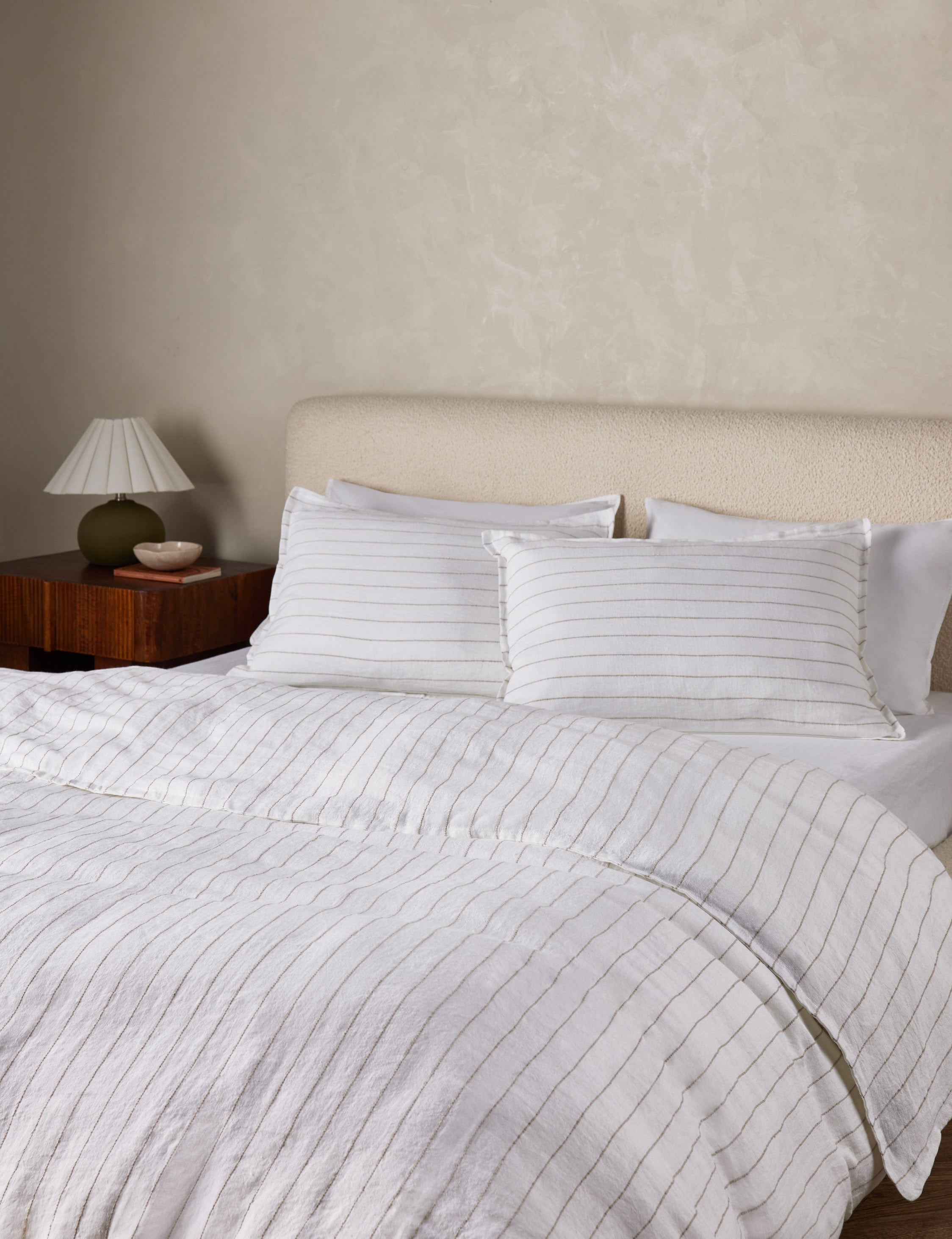 Premium Blake Linen Duvet Cover Set - Soft Breathable 100% Natural Flax Linen Bedding by Pom Pom at Home - Perfect for Cozy Bedrooms, Guest Rooms & Airbnbs