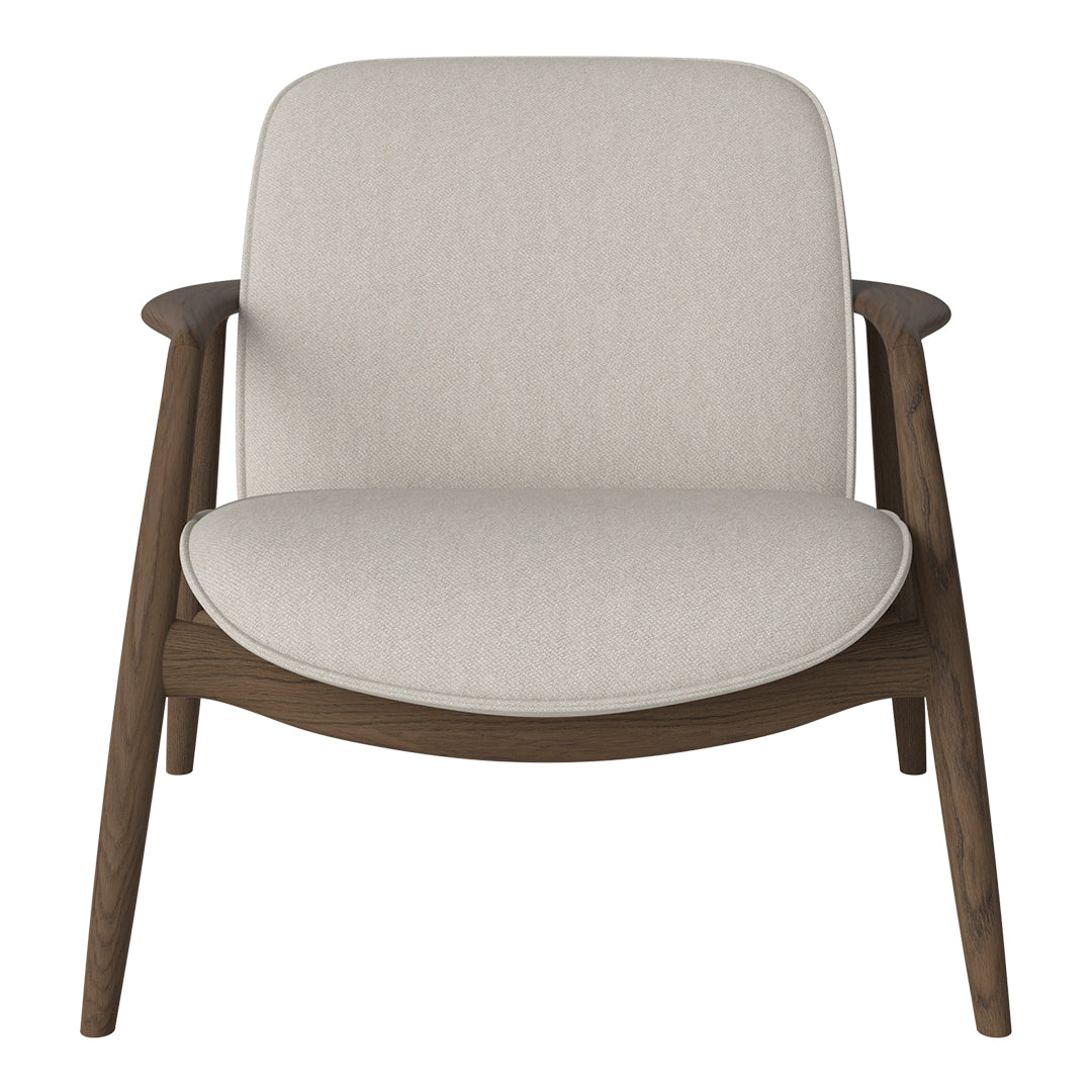 Bowie Lounge Chair - Modern Accent Chair for Living Room, Bedroom & Office - Comfortable Upholstered Armchair with Wooden Legs - Perfect for Relaxing, Reading & Decorating Your Home