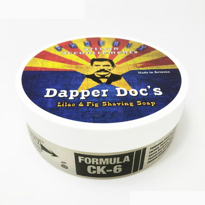 Phoenix Shaving CK6 Shaving Soap - Dapper Doc’s Lilac & Fig Scent for Men | Premium Wet Shaving Cream for Sensitive Skin | Perfect for Daily Shaving Routine & Grooming Gifts
