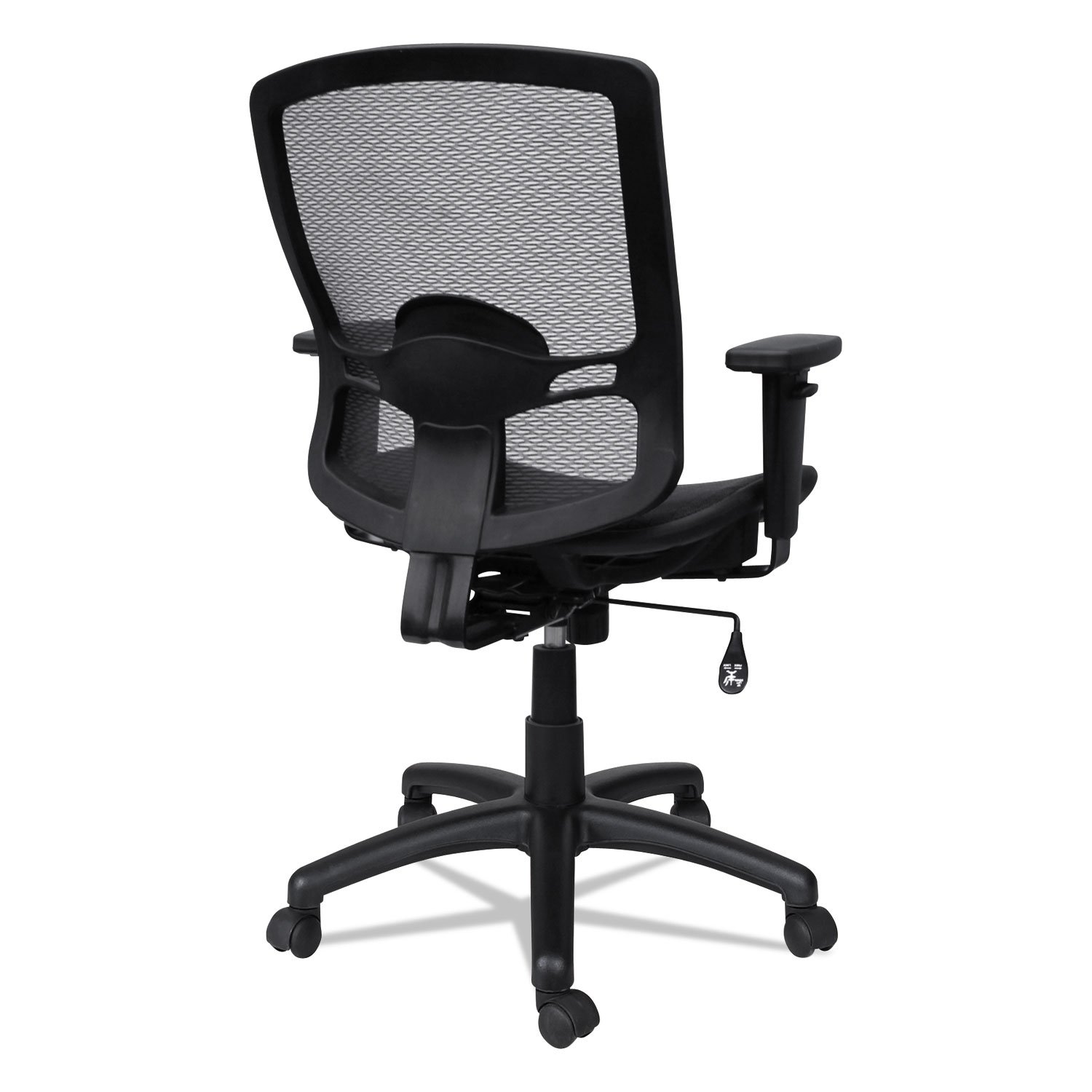 Alera ET4218 Ergonomic Mesh Mid-Back Office Chair with Synchro Tilt - Breathable Mesh Back & Seat, Adjustable Height, Black - Perfect for Home Office, Gaming & Workspaces