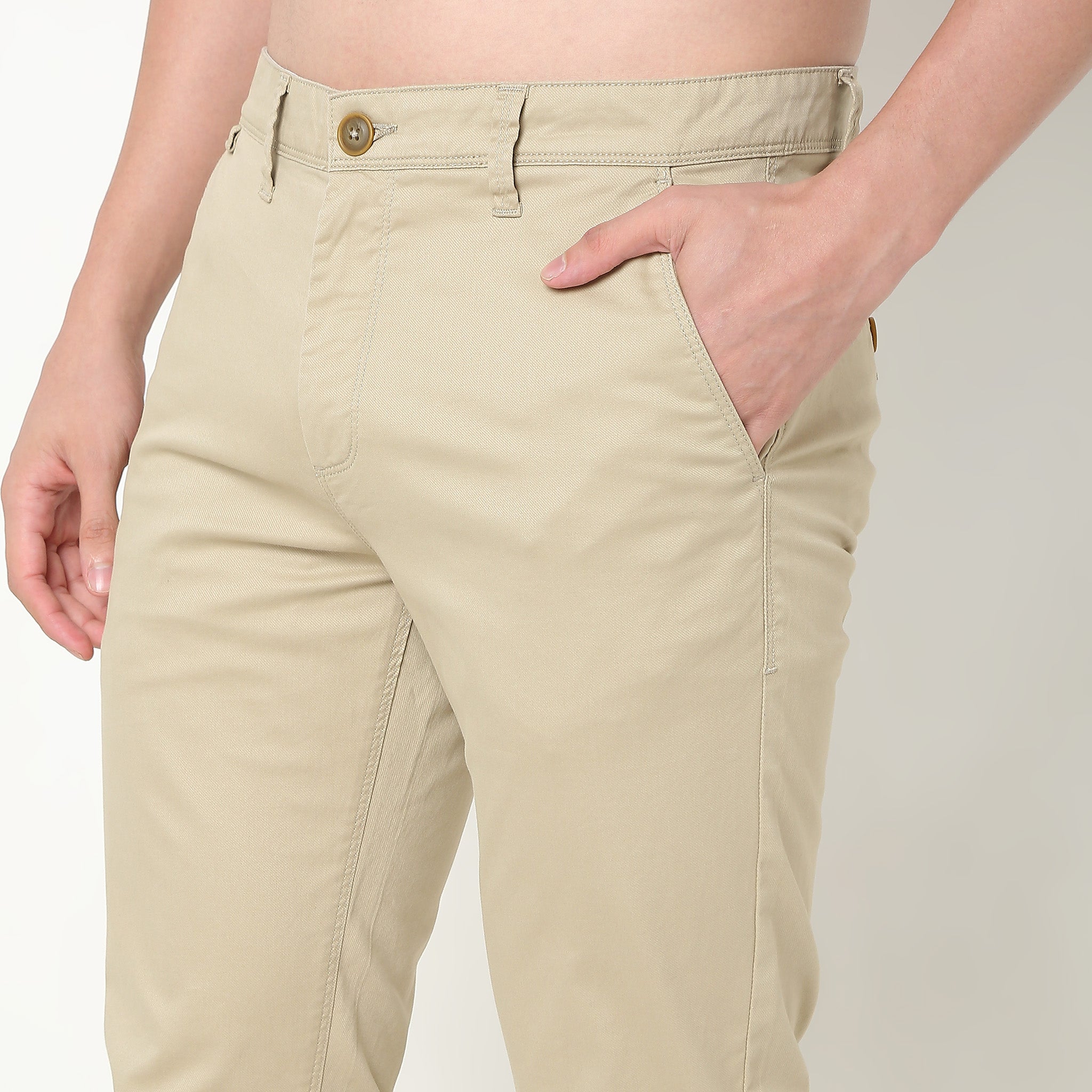 Officer Pants™ - Premium Cotton Stretch Cavalry Twill Mid Rise Trousers for Men | Comfortable & Durable Work Pants for Business Casual, Office Wear & Outdoor Activities