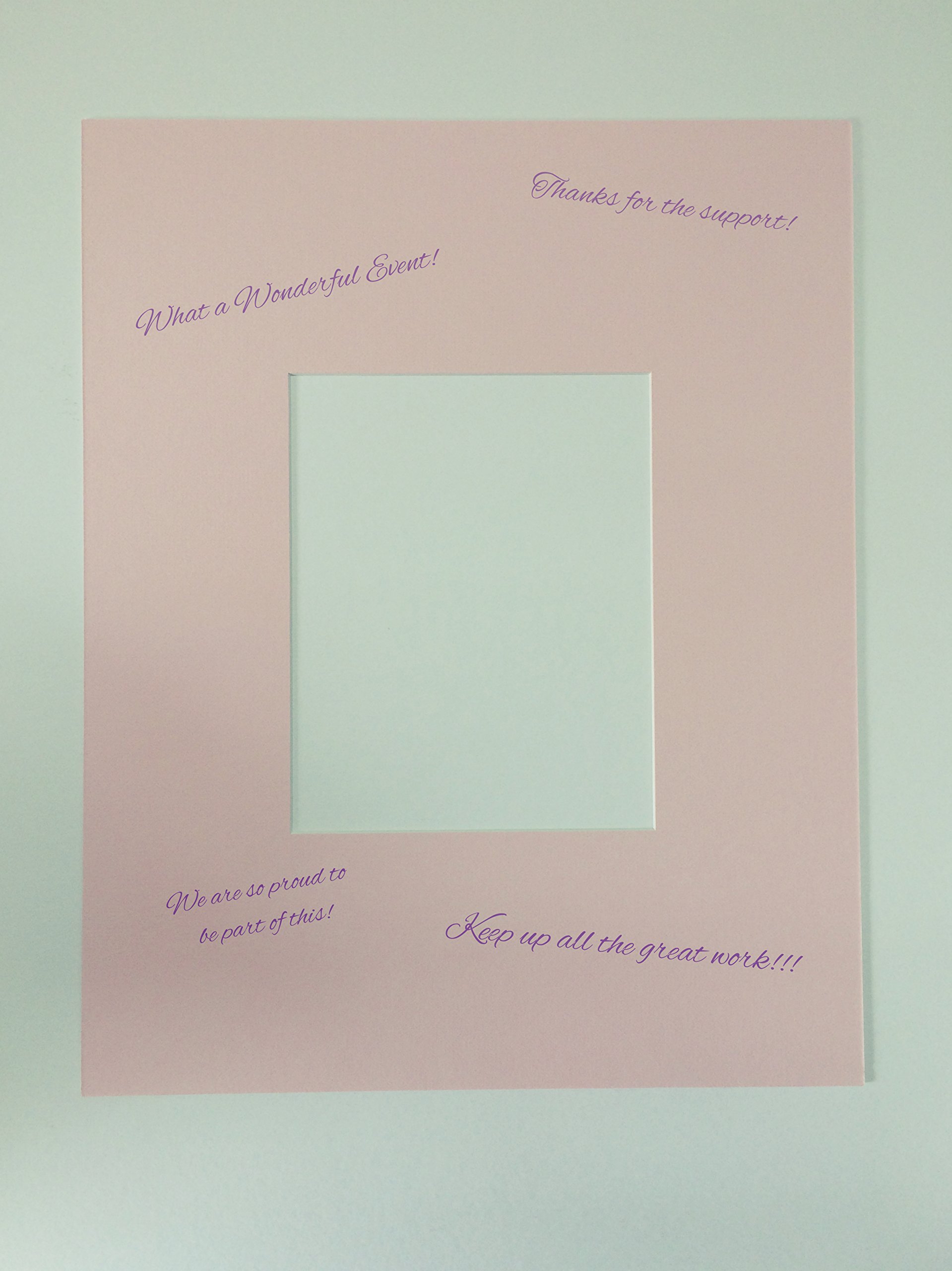 18x24 Pink Signature and Autograph Picture Frame Mat for 11x14 Photos - Breast Cancer Awareness Gift, Perfect for Signing Events, Memorabilia Displays & Fundraising Auctions