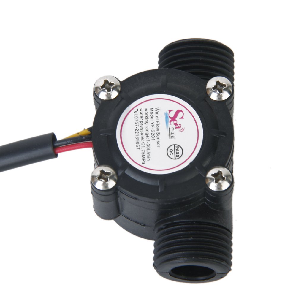 High Precision Water Flow Sensor 1-30L/min - Hall Effect Flowmeter for Liquid Control | Ideal for Home Appliances, Aquariums, and Irrigation Systems