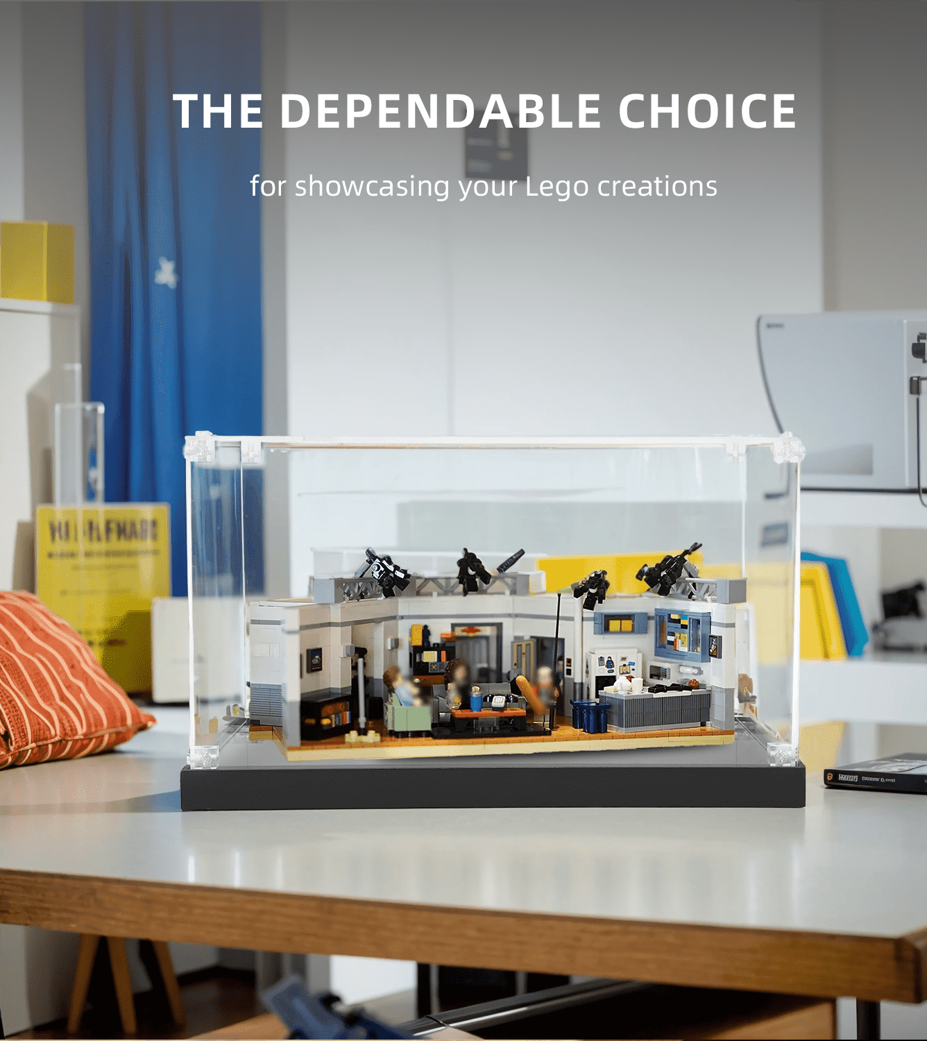 Seinfeld LEGO Ideas 21328 Display Case - Premium Acrylic Showcase for Collectible LEGO Sets - Perfect for Home, Office, or Gift Display
