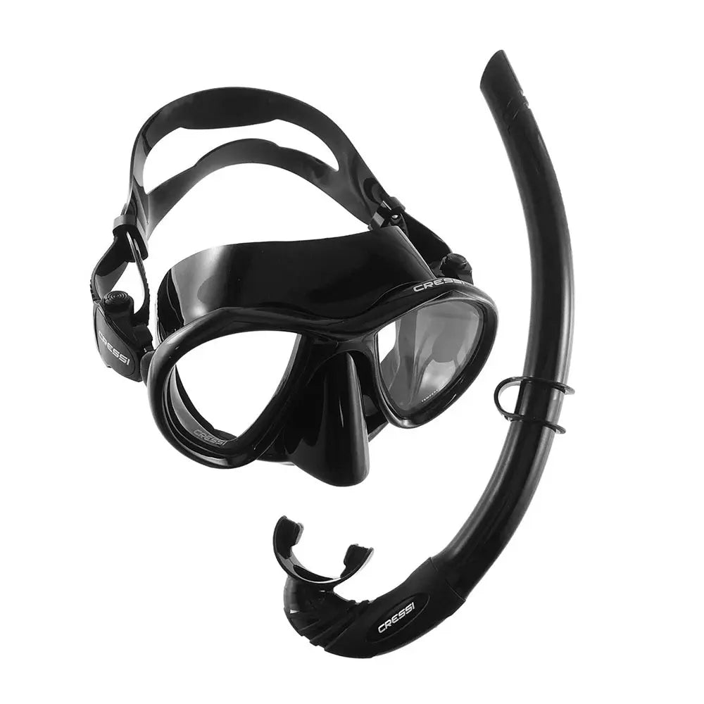 Cressi Metis Scuba Diving Mask with Free Snorkel Set - Professional Snorkeling Gear for Ocean Exploration & Underwater Adventures