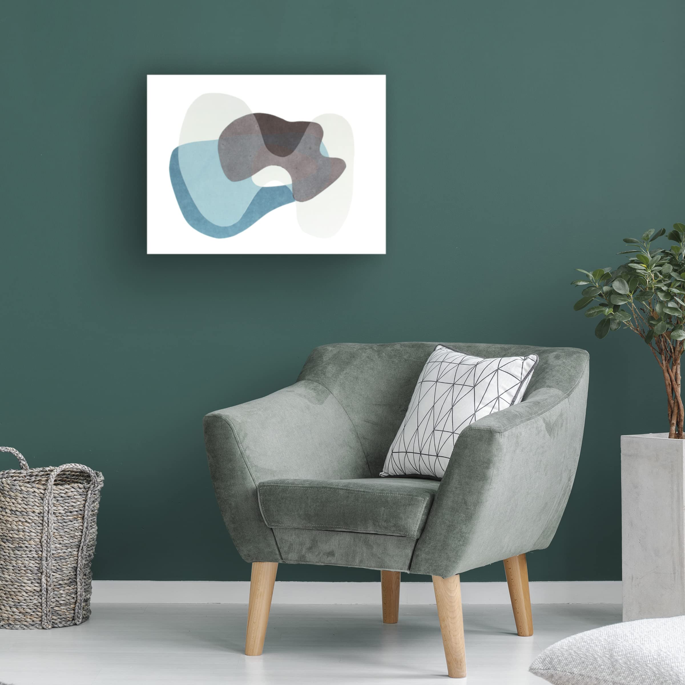 Rob Delamater 'Homage to Eames III' Canvas Wall Art Print - Modern Home & Office Decor for Living Room, Bedroom, or Workspace