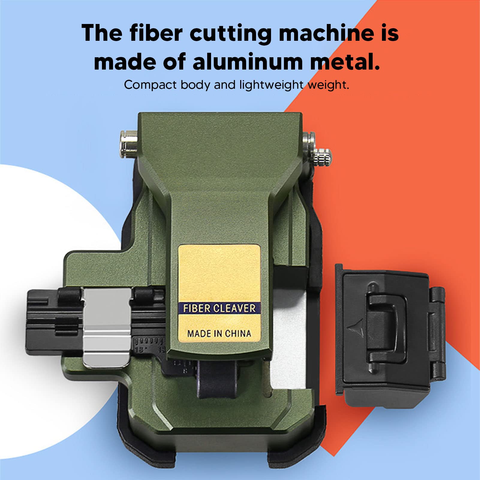 AUA X8 Mini One Step Fiber Optic Cleaver - Fully Automatic Optical Fiber Cutter with Hex Screwdriver & 0.5° Cut Angle for 0.25mm/0.9mm Cables - Perfect for Telecom, Data Centers & Network Installations