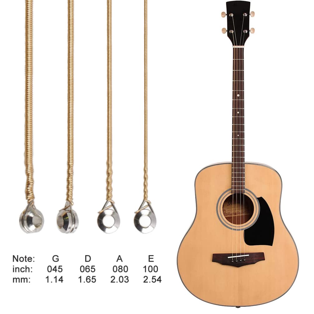 Premium Bass Guitar Strings Set - High-Quality Bass Accessories & Replacement Parts for Enhanced Sound Performance | Perfect for Live Gigs, Studio Recording & Practice Sessions