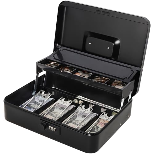 Black code lock with lid