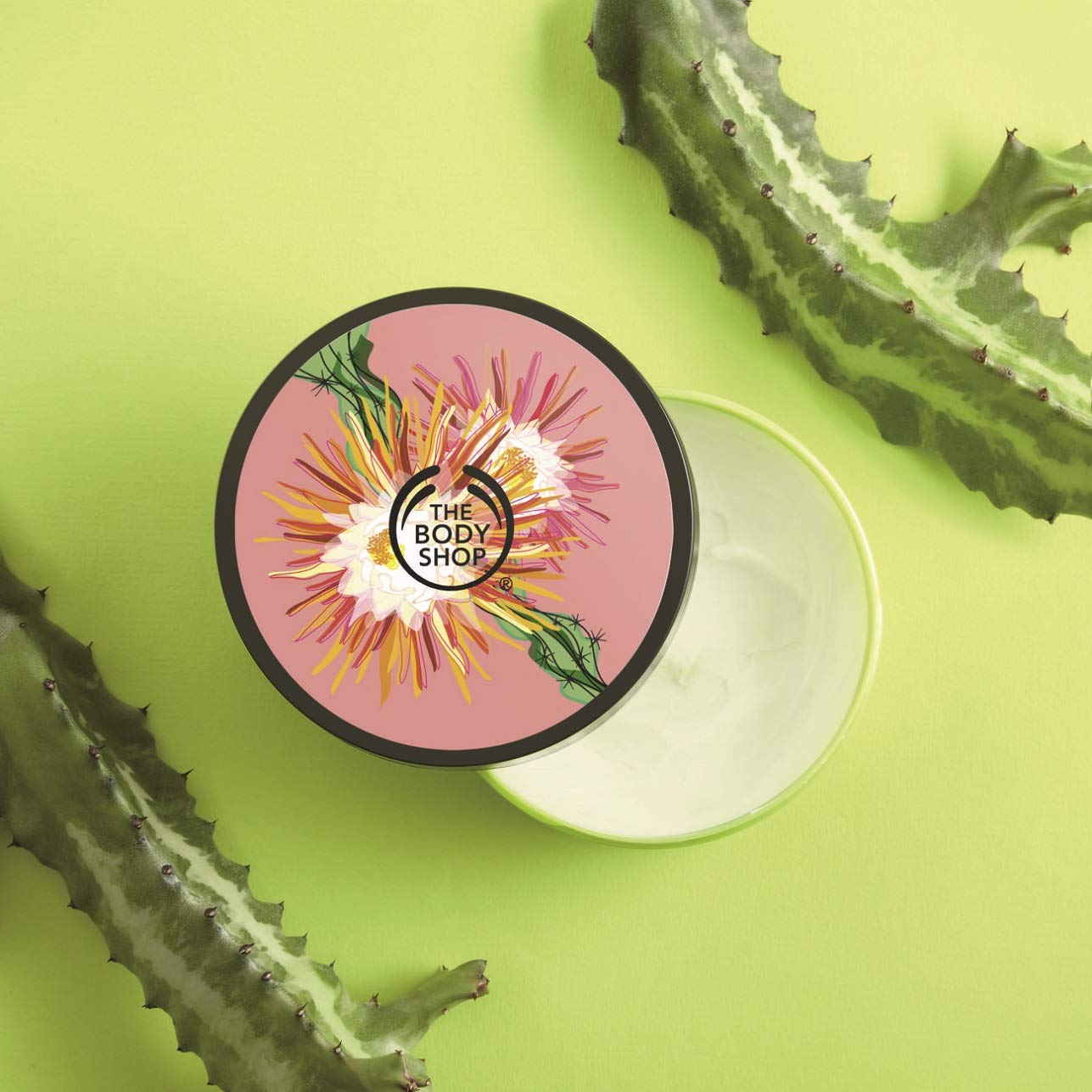 The Body Shop Cactus Blossom Moisturizing Body Butter - 6.7oz (200ml) for Dry Skin, Hydration & Softening - Perfect for Daily Skincare Routine & Gift Giving