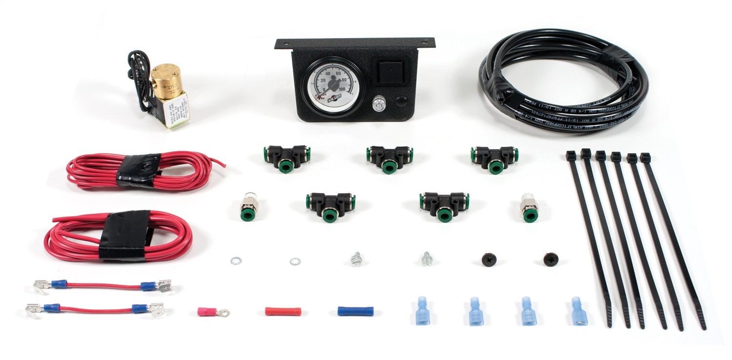 Air Lift 25801 Load Controller I Add-On Single Gauge Kit for Air Suspension Systems - Perfect for Trucks, SUVs & Towing Vehicles