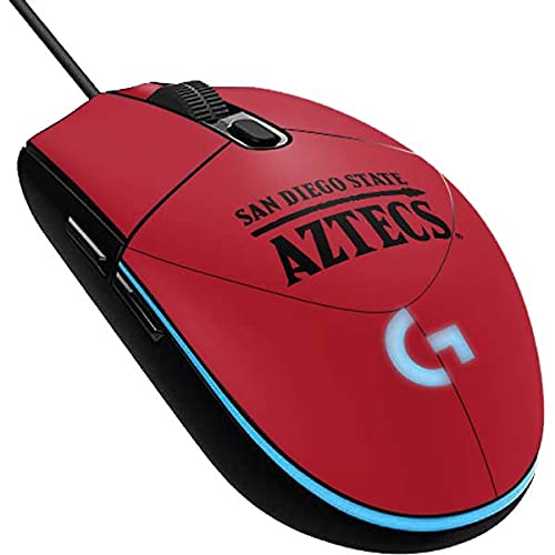 Logitech G203 Prodigy RGB Wired Gaming Mouse Skin - Officially Licensed San Diego State Logo Decal | Custom Protective Cover for Gaming Setup & Esports