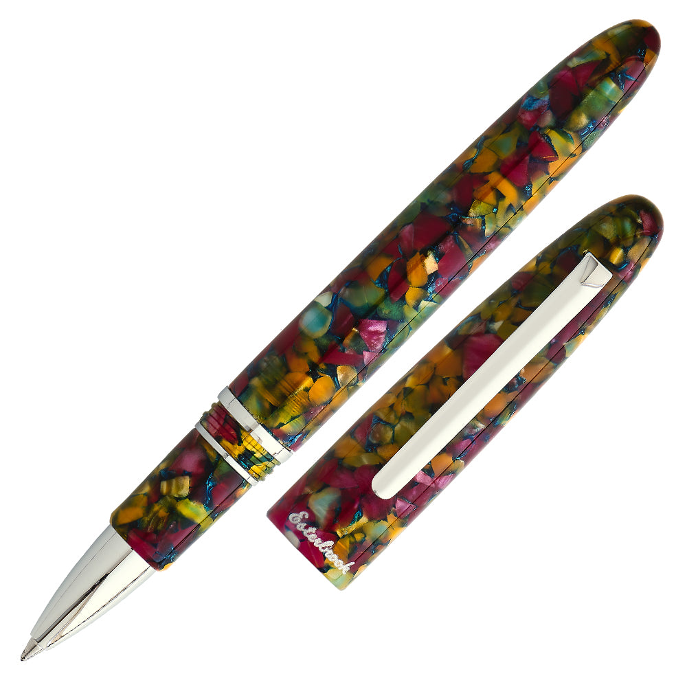 Esterbrook Estie Rollerball Pen - Botanical Gardens Palladium Finish | Premium Writing Instrument for Journaling, Note Taking & Gift Giving