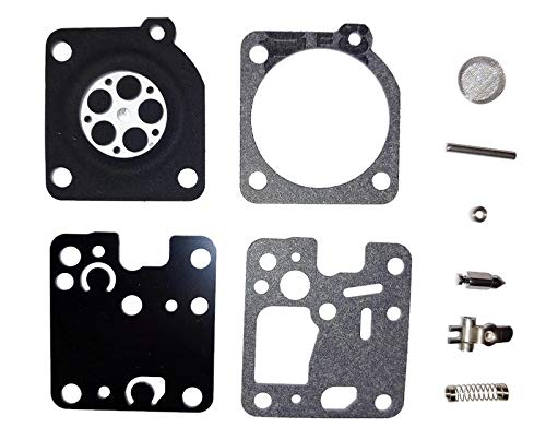 Echo GT200 GT201 SRM200 SRM201 SRM230 SRM231 HC-160 HC-180 HC-200 ES-230 ES-231 Trimmer Carburetor Carb Repair Rebuild Kit - Compatible with Zama RB-107 - Perfect for Lawn Maintenance, Landscaping, and Garden Equipment Repair