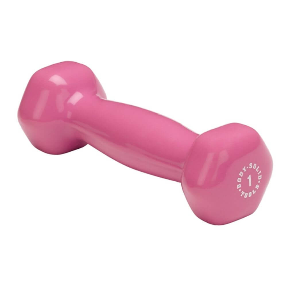 Body Solid BSTVD Vinyl Dumbbells - Premium Home Gym Equipment for Strength Training & Fitness Workouts - Perfect for Home Gym, CrossFit, and Weightlifting
