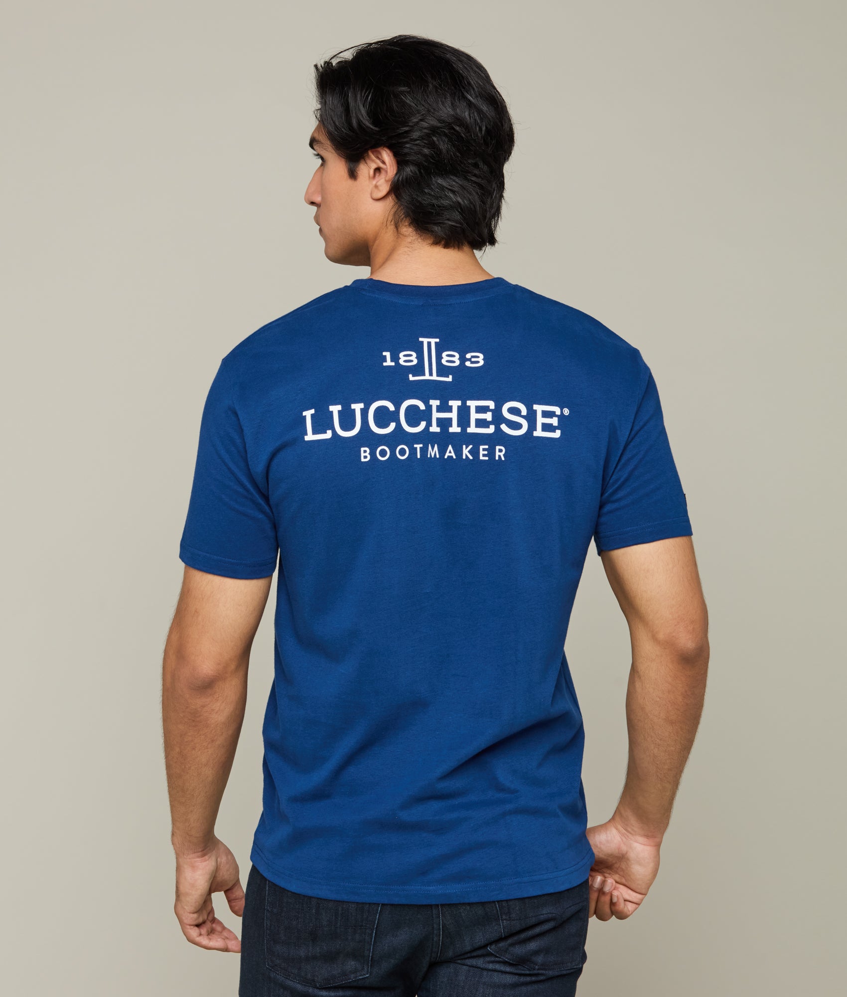 Lucchese Navy Bootmaker Tee - Premium Quality Men's Western Shirt for Cowboy & Ranch Wear | Perfect for Rodeo, Country Music Festivals & Outdoor Adventures