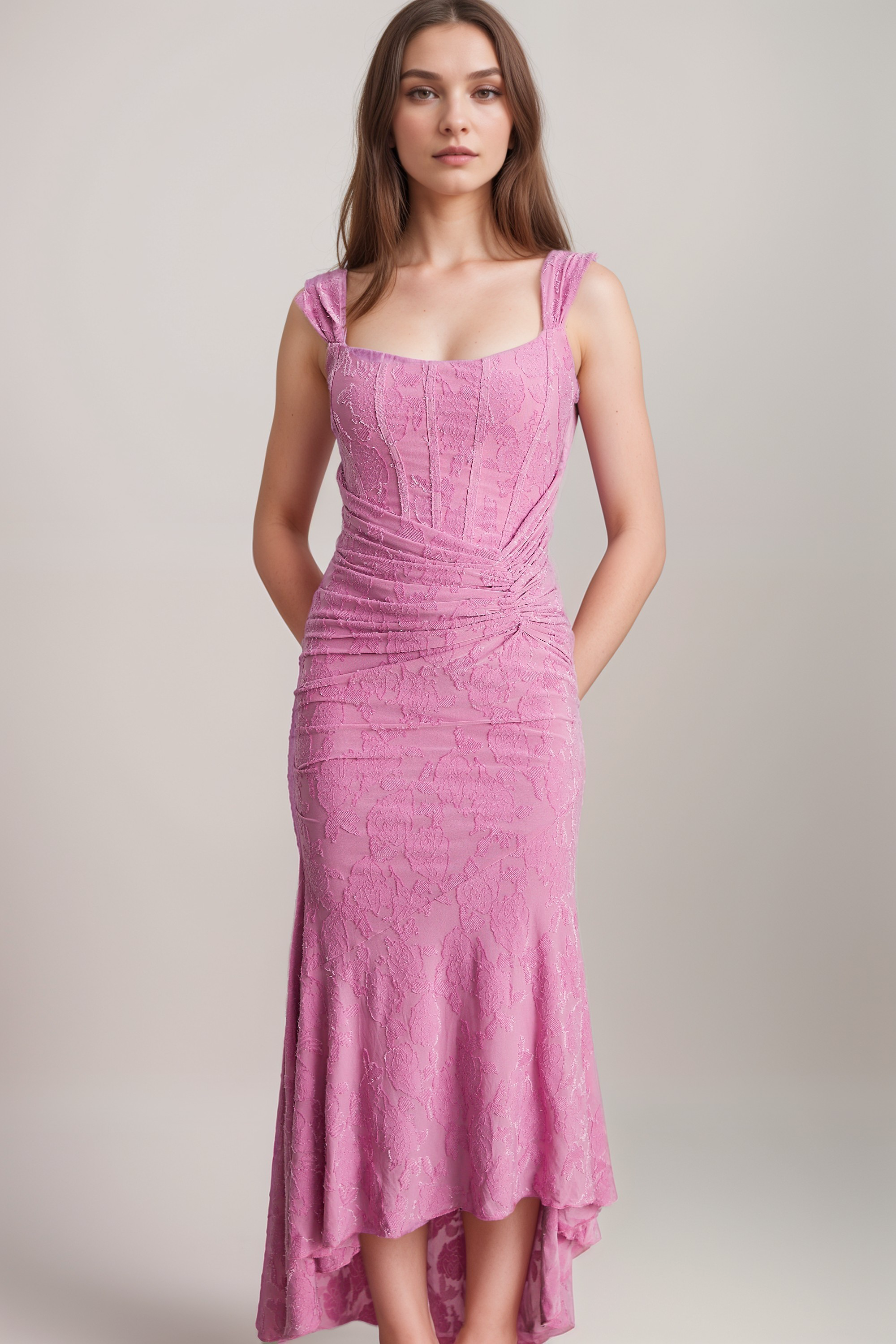 Charlotte Floral Maxi Dress - Elegant Long Summer Dress for Women, Perfect for Beach Vacations, Weddings & Outdoor Parties