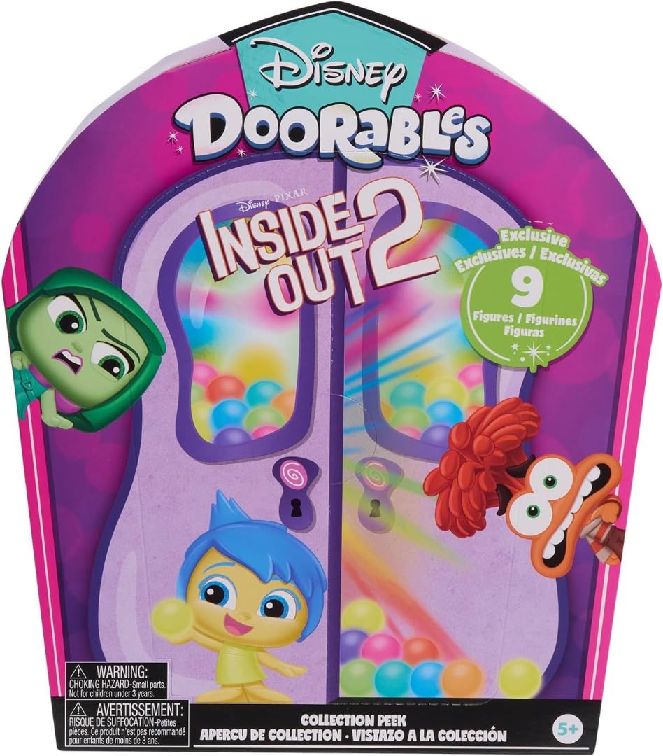 Just Play Disney Doorables Inside Out 2 Collection Peek Figures - Kids Toys for Ages 5+ | Fun Emotional Learning & Playtime for Boys & Girls | Perfect for Birthday Gifts, Party Favors & Collectibles