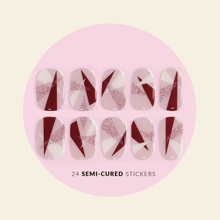 SEMI CURED GEL NAIL STICKERS - Celestial Design | Long-Lasting DIY Nail Art Decals | Perfect for Home Manicures & Special Occasions