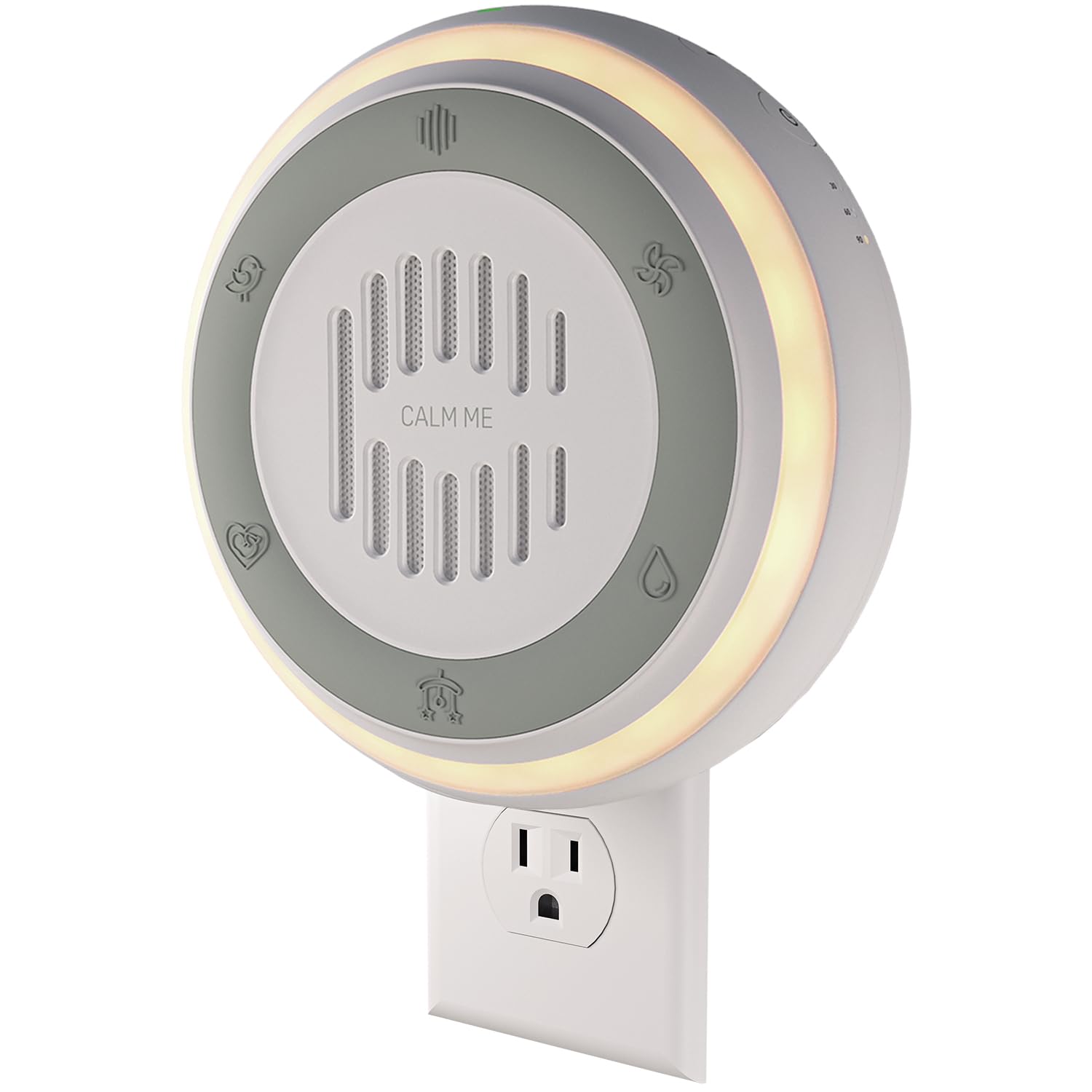 Wall Plug-in White Noise Machine for Office Privacy & Noise Canceling - 20 Soothing Sounds & Nightlight for Adults, Baby Sleep Therapy - Perfect for Home, Office & Nursery Use