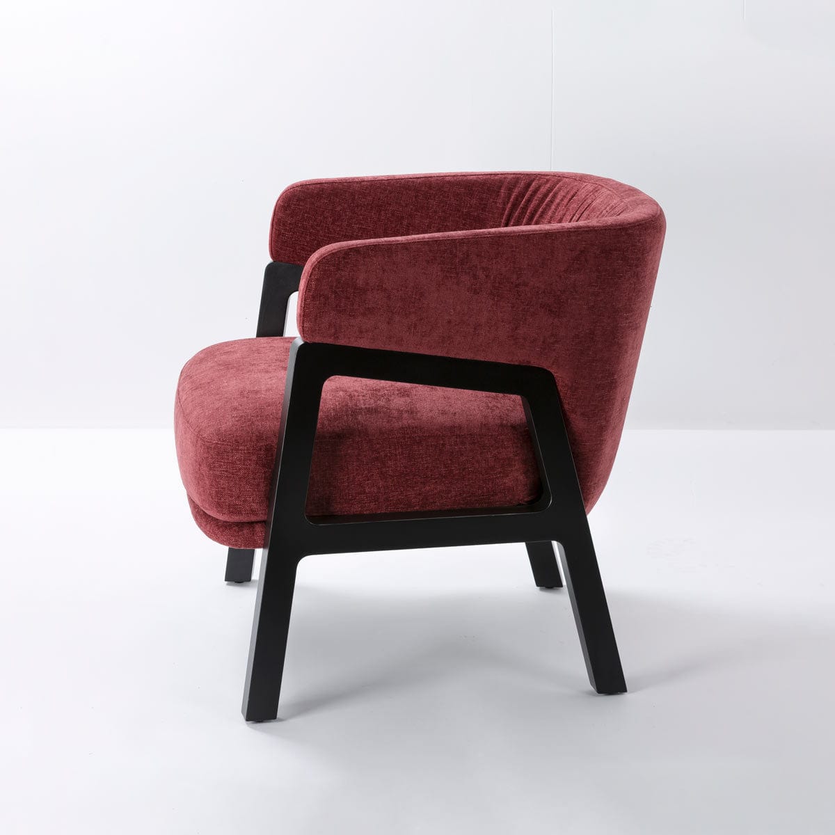 Stylish Cortes Arm Chair - Modern Accent Chair for Living Room, Bedroom & Office - Comfortable Upholstered Armchair with Wooden Legs