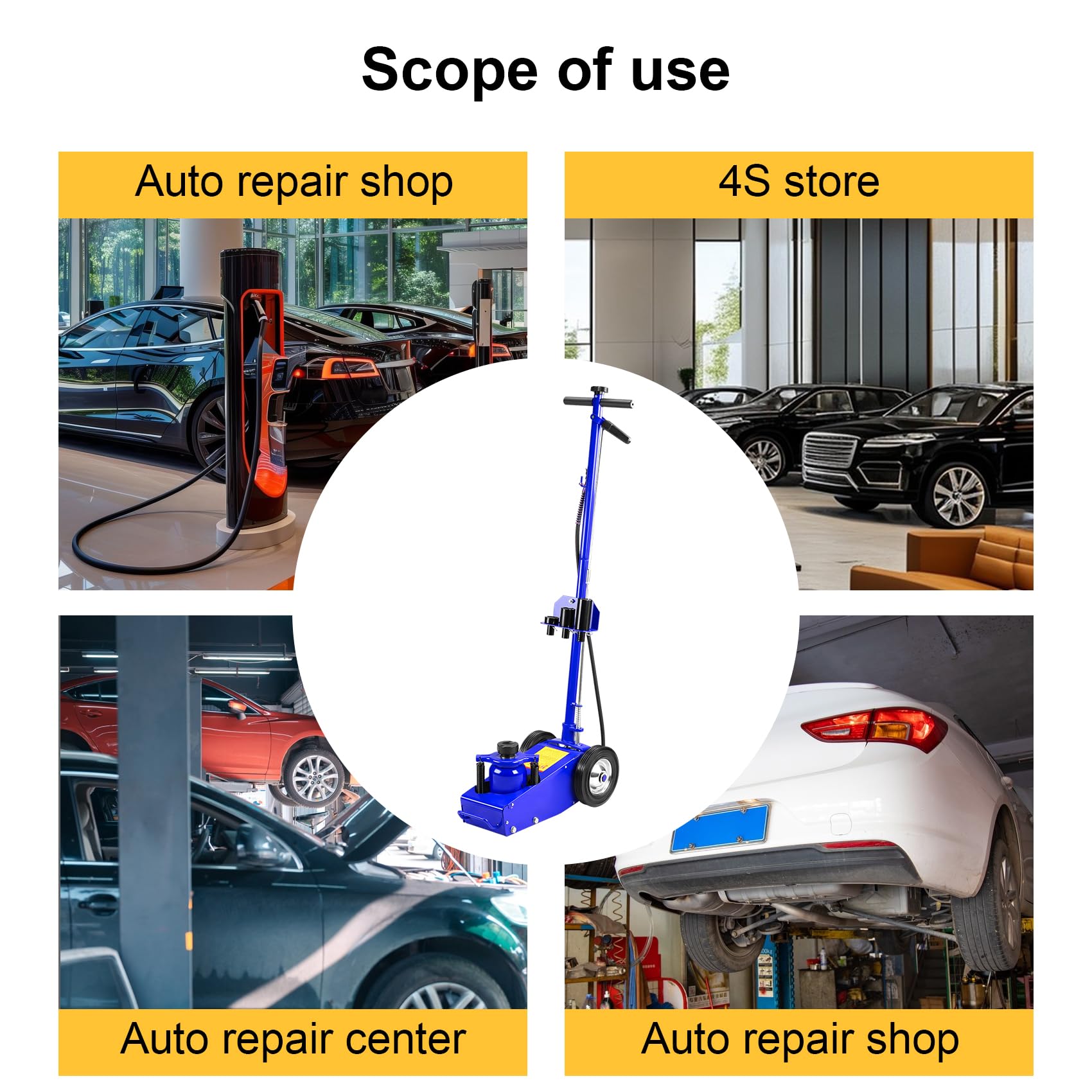 22 Ton Air Hydraulic Floor Jack - Heavy Duty Truck Lift Jack for Auto Repair & Maintenance - Perfect for Professional Mechanics & DIY Car Enthusiasts