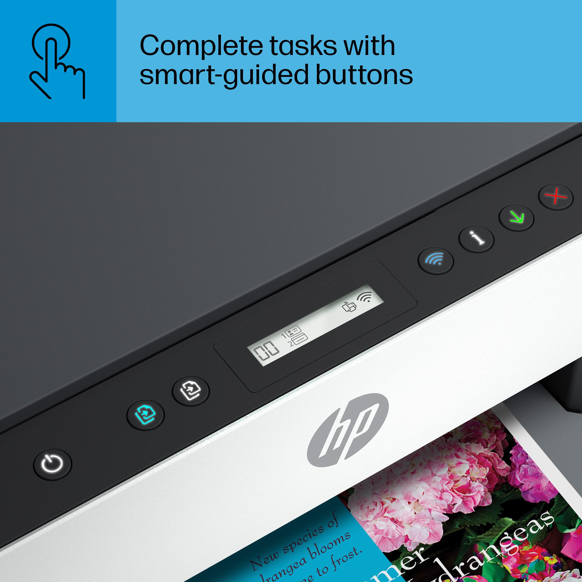 HP Smart-Tank 6001 Wireless All-in-One Ink Tank Printer - Cartridge-Free with 2 Years of Ink, Mobile Print/Scan/Copy (2H0B9A) - Perfect for Home Office & Small Business Printing Needs