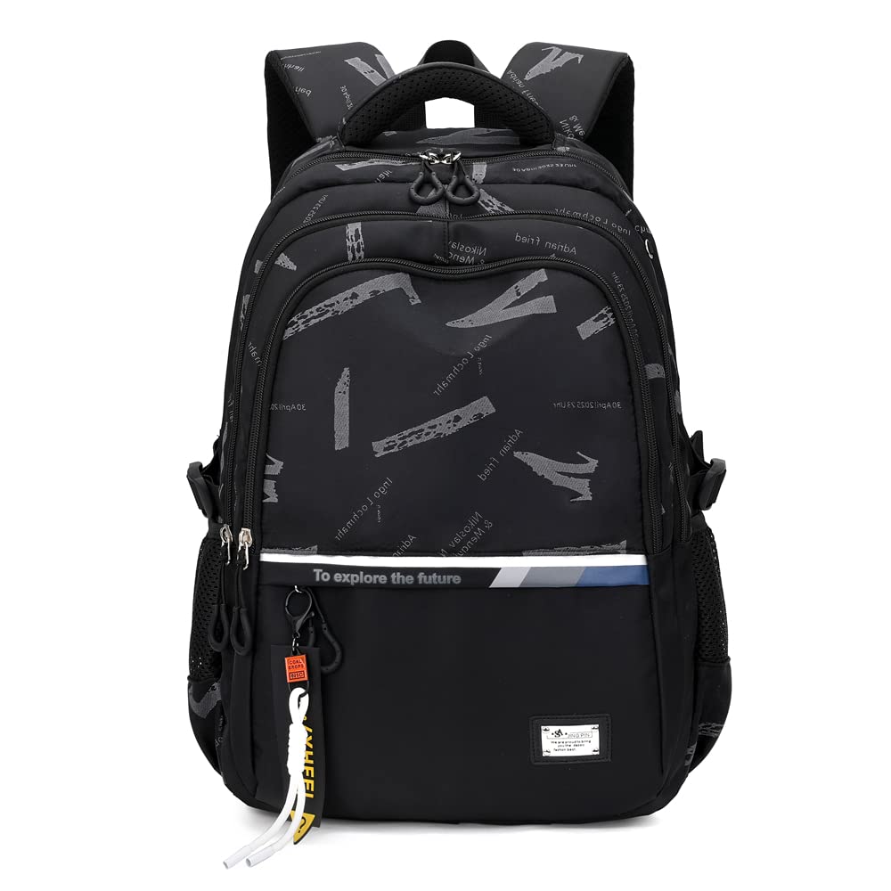 Kids School Backpack for Boys - Lightweight Bookbag for Elementary & Middle School Students, Durable Travel Backpack for Teens - Perfect for School, Hiking, and Daily Use
