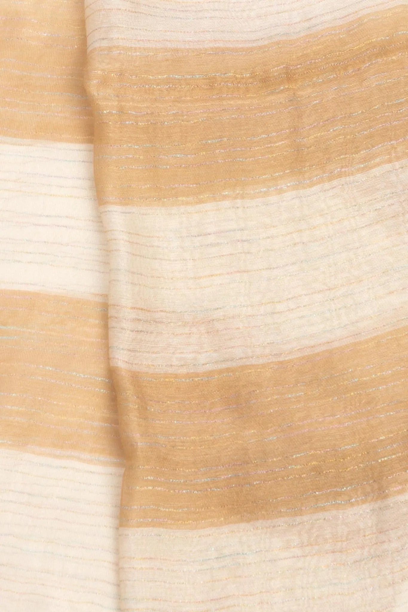 Luxury Silk Wool Blend Striped Scarf - Soft Shimmering Winter Fashion Accessory for Women - Perfect for Office, Travel & Special Occasions