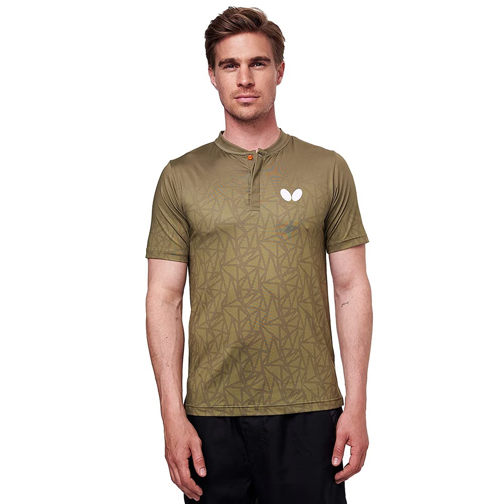 Breathable Butterfly Men's Athletic Shirt - Quick Dry Performance Workout Tee for Running, Gym & Outdoor Sports
