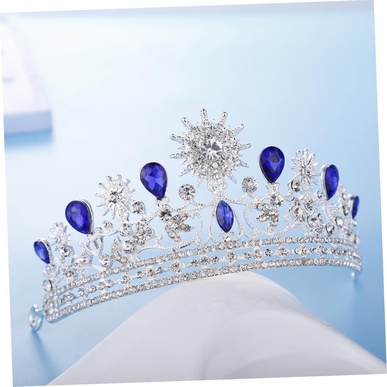 POPETPOP Baroque Luxurious Wedding Tiara Headband - Crystal Bridal Crown for Women, Brides, Princess Costume, Prom & Party Accessories | Perfect for Weddings, Pageants, Cosplay & Special Events