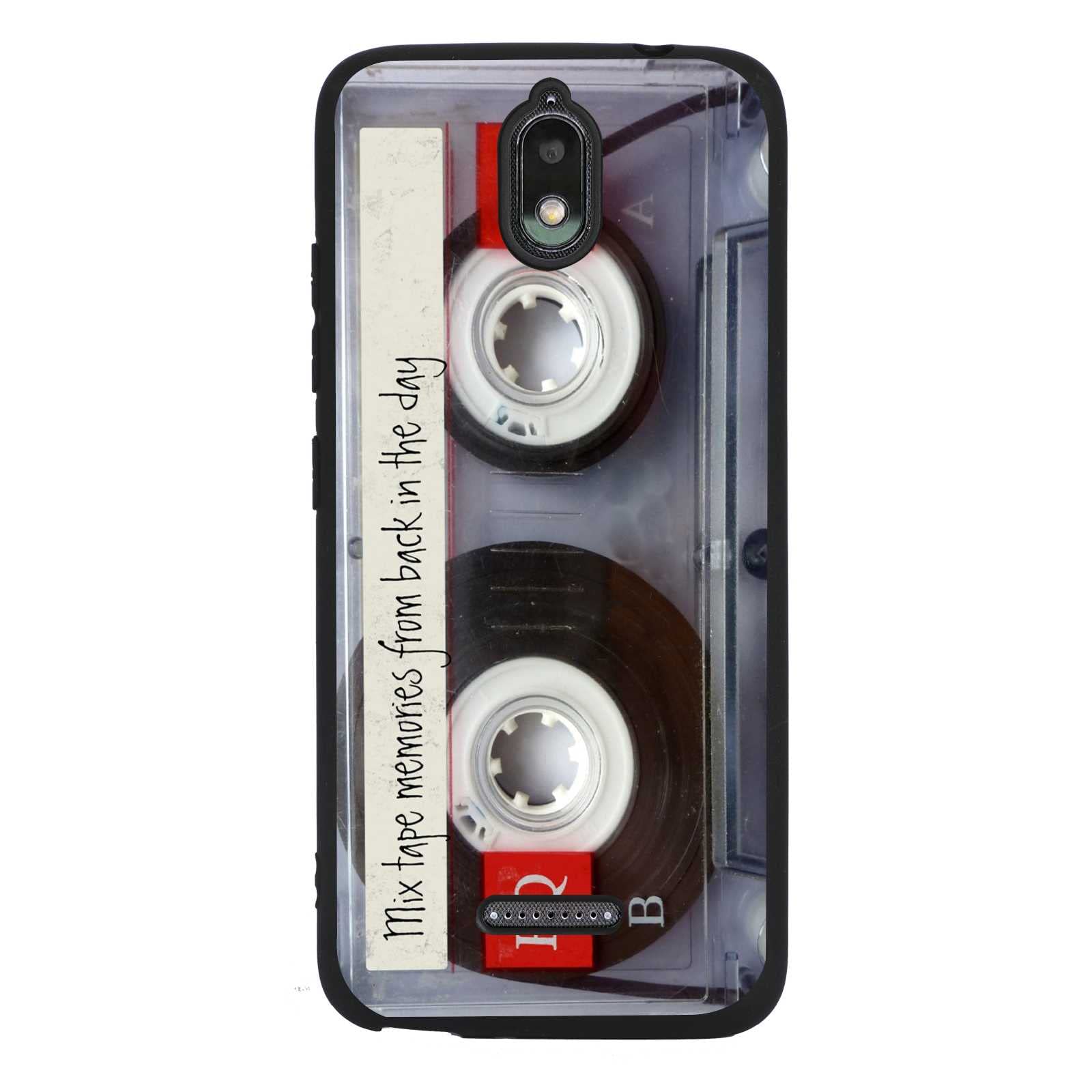 Retro 80s 90s Vintage Cassette Tape Mixtape Soft Silicone Phone Case for Hot Pepper Serrano 3 (A95B A95C A95J) - Protective Cover for Men & Women | Perfect for Music Lovers, Throwback Parties & Vintage Style