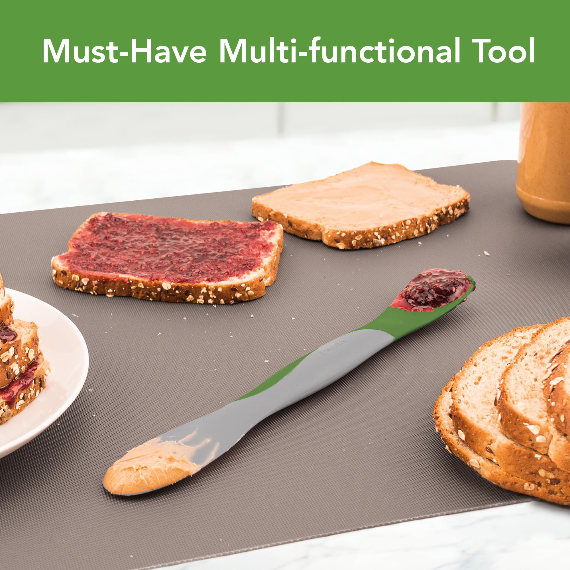 Tovolo Multi-Purpose Kitchen Tool for Scooping, Spreading, Slicing & Scraping - Perfect for Meal Prep, Baking & Cooking