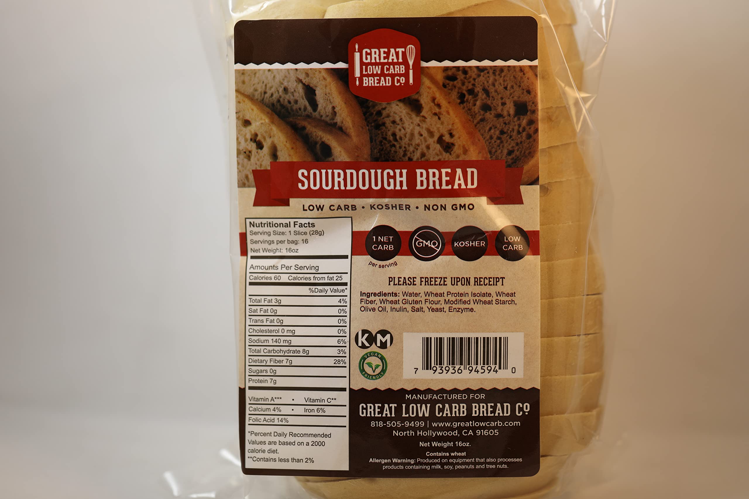 Low Carb & Keto Sourdough Bread - 3 Pack | Gluten Free, High Protein, Sugar Free | Perfect for Ketogenic Diet, Weight Loss & Healthy Breakfast