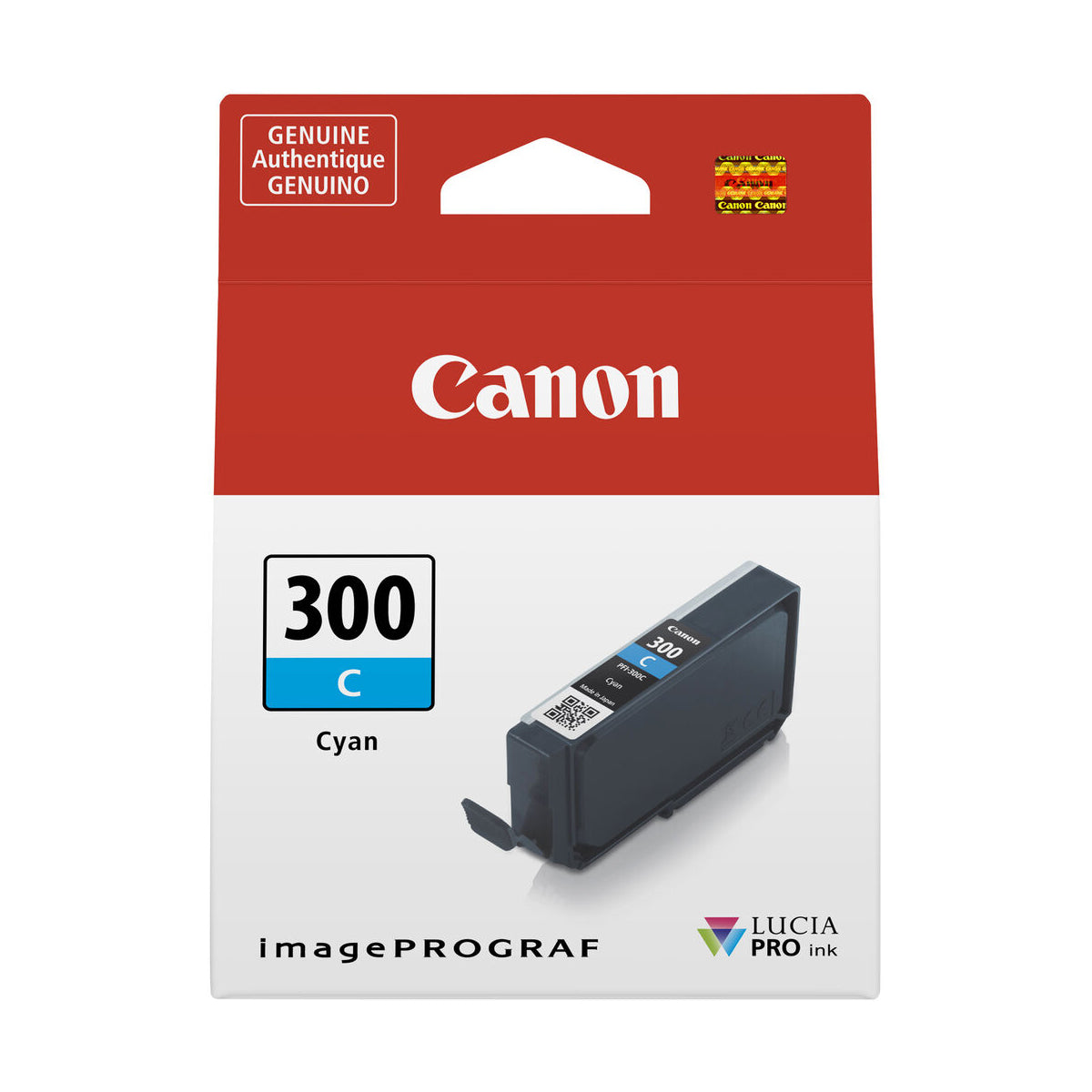 Canon PFI 300 Cyan (C) Ink Cartridge for PRO-300 Printer - High-Quality Photo Printing for Home & Office Use