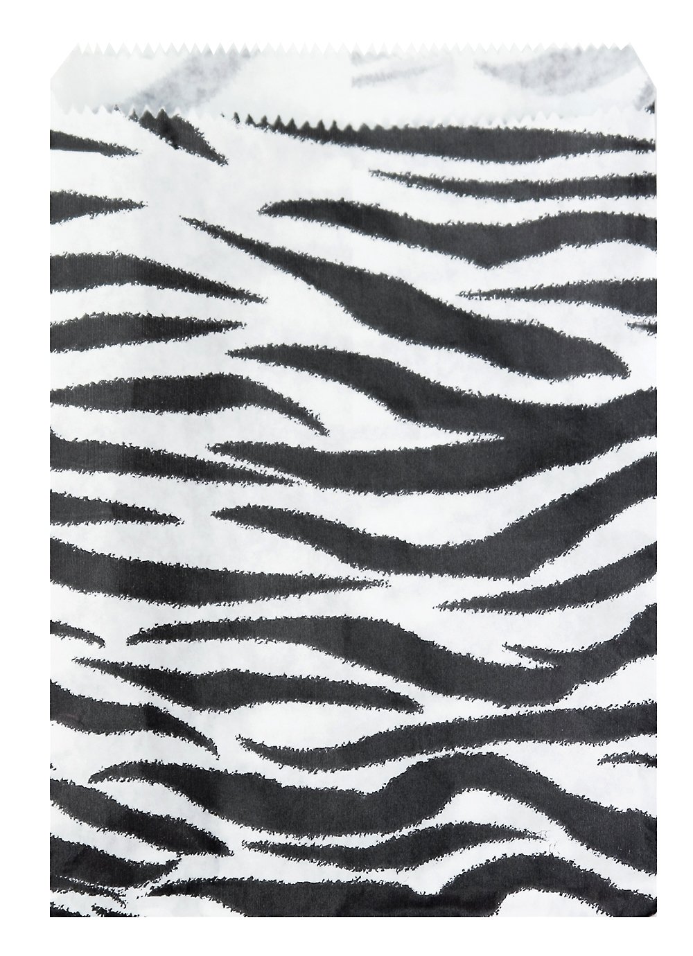 200-Piece Zebra Print Paper Gift Bags - 6