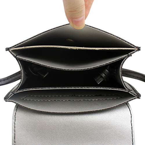 Aibearty 4 Layer Crossbody Phone Pouch - Small Leather Shoulder Bag with Tassel for Women | Perfect for Travel, Shopping & Everyday Use