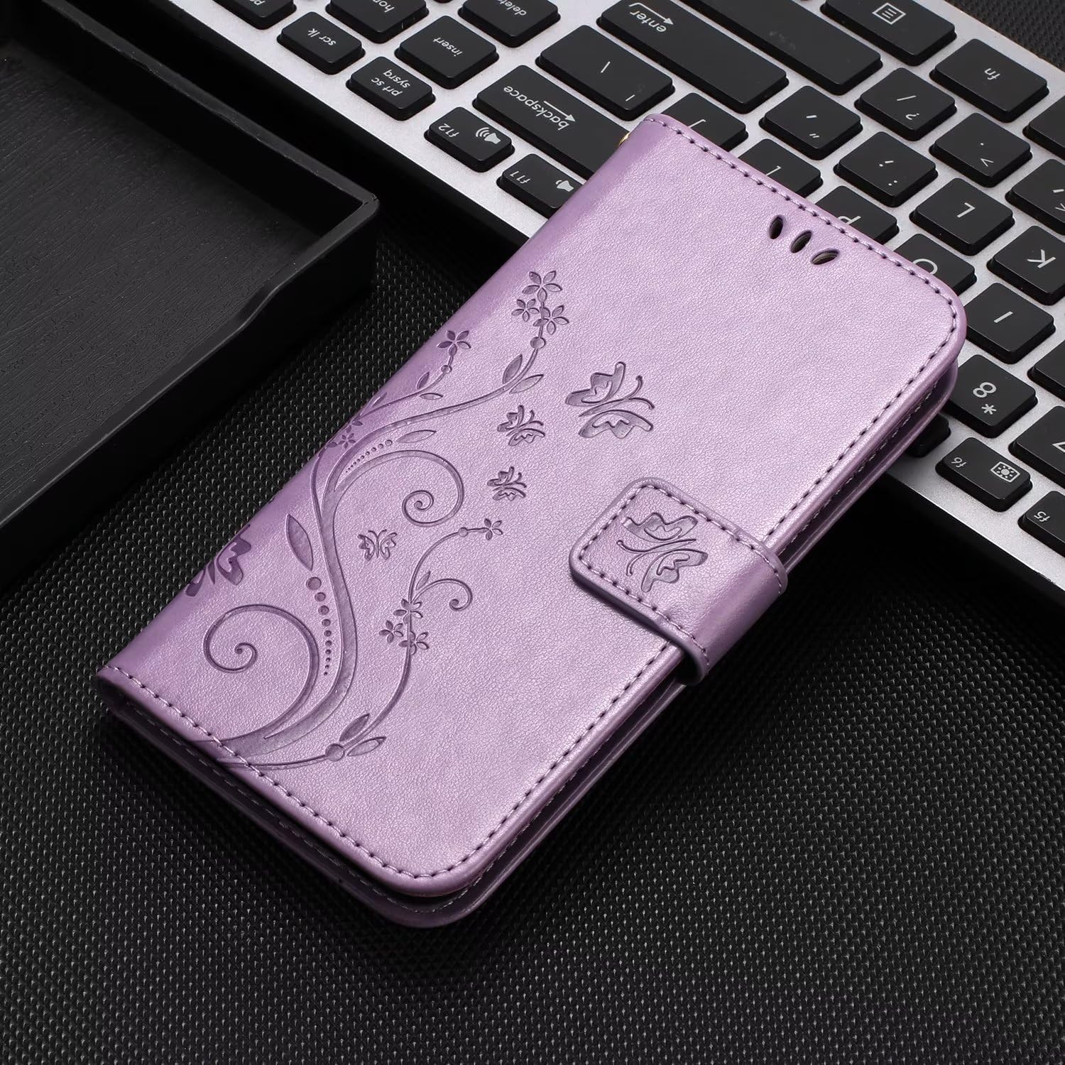Floral Leather Wallet Case for iPhone 11 with Card Holder, Kickstand & Magnetic Closure - Slim Protective Cover for Women (6.1 inch) | Perfect for Everyday Use, Travel & Hands-Free Viewing