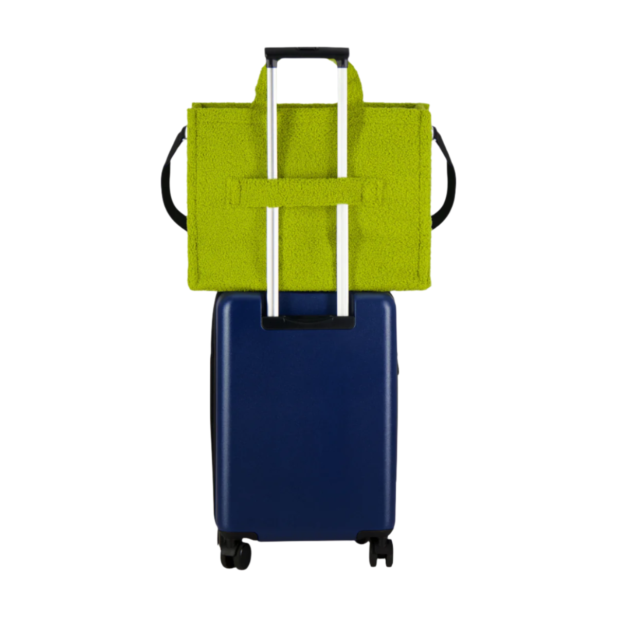Grinch Big Face Travel Tote Bag with Trolley Strap - Perfect for Holiday Travel, Christmas Shopping & Airplane Carry-On