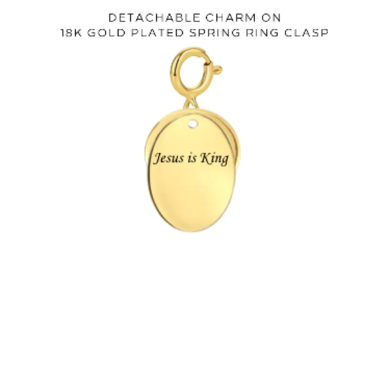 Personalized Engraved Charms with Detachable Clasp - Custom Name Jewelry Gift for Women - Perfect for Necklaces, Bracelets & Keychains - $16.00
