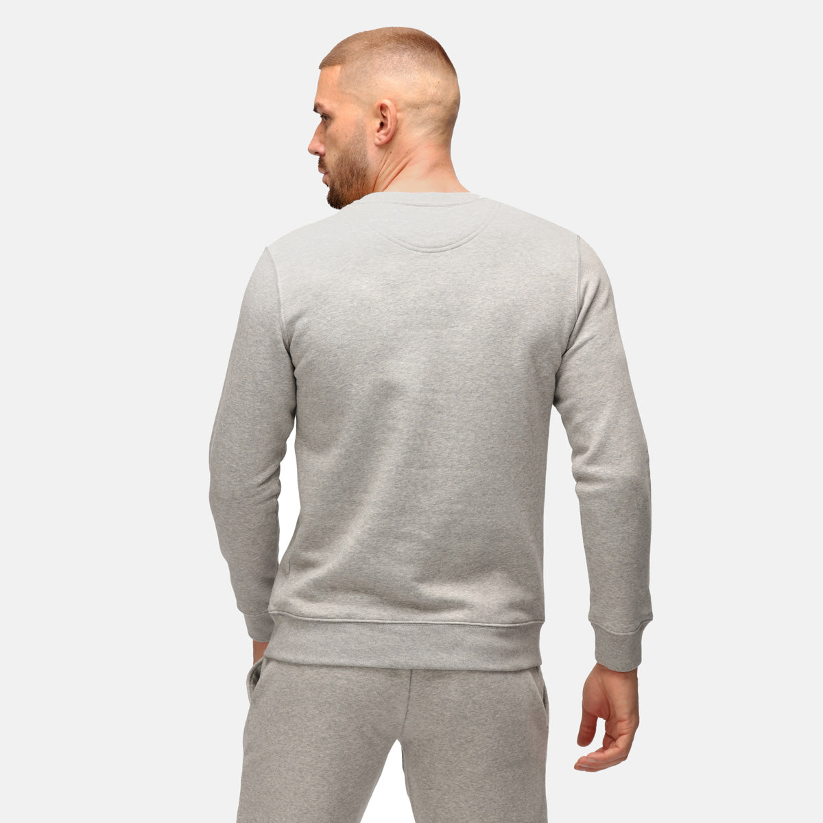TKB Men's Grey Organic Cotton Sweatshirt | Eco-Friendly Casual Pullover for Men | Perfect for Lounge Wear, Gym, and Outdoor Activities