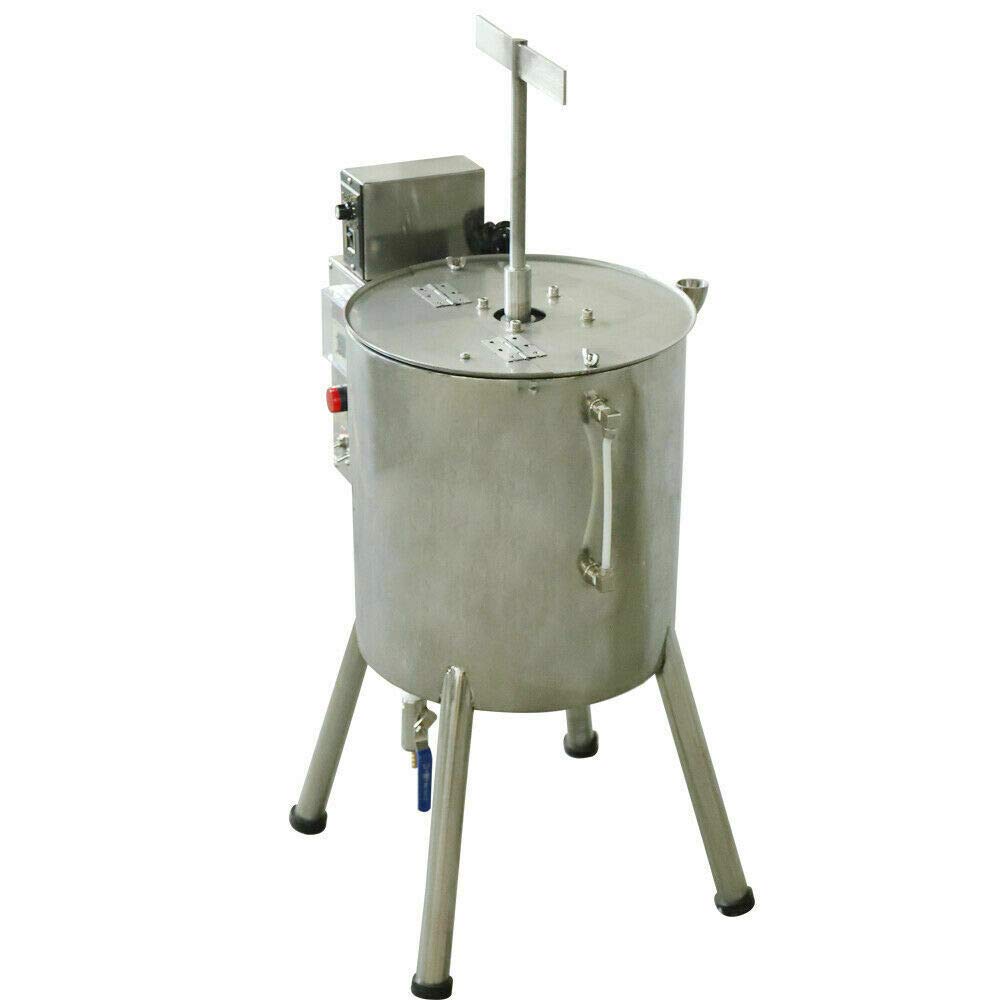 Automatic 15L/4Gal Pneumatic Filling Machine for Lipstick, Candle Cream & Liquid - Heat Stirring Tank with 20-30pcs/min Speed - Perfect for Cosmetics, Hand Soap, Chocolate & Nail Polish Production