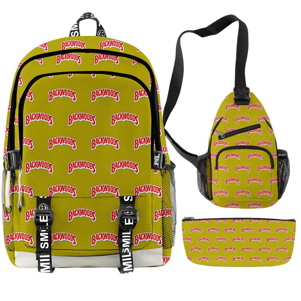 Backwoods Laptop Backpack for Men & Women - Durable School, Travel & Work Backpack with Shoulder Straps - Perfect for College, Commuting & Outdoor Adventures