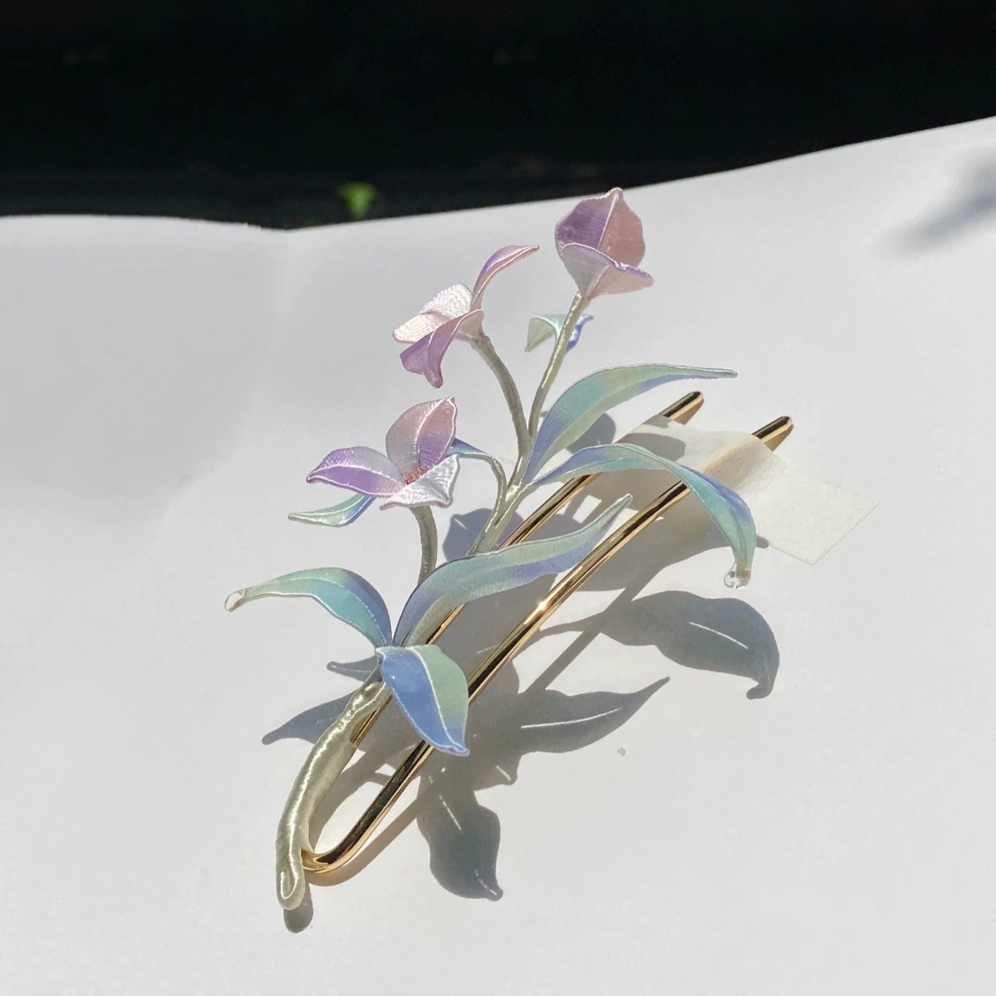 Bougainvillea Silk Hairpin - Handmade Floral Hair Clip for Women, Wedding, Bridal, Boho Hair Accessories (Perfect for Parties, Special Occasions & Everyday Wear)