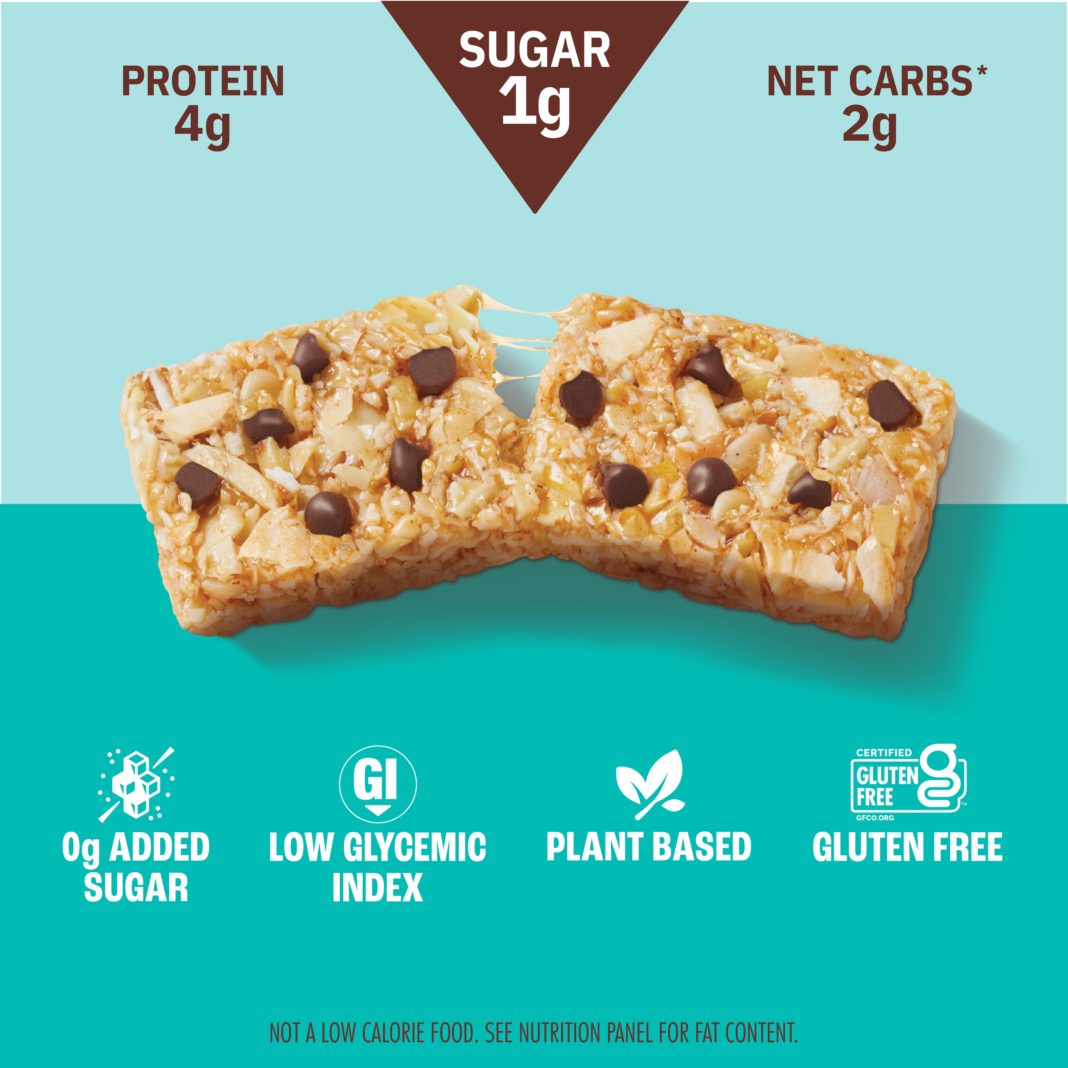 Organic Coconut Chocolate Chip Granola Bars - 24 Pack | Healthy Snack for Breakfast, Hiking & Office | Gluten-Free Energy Bars for Adults & Kids
