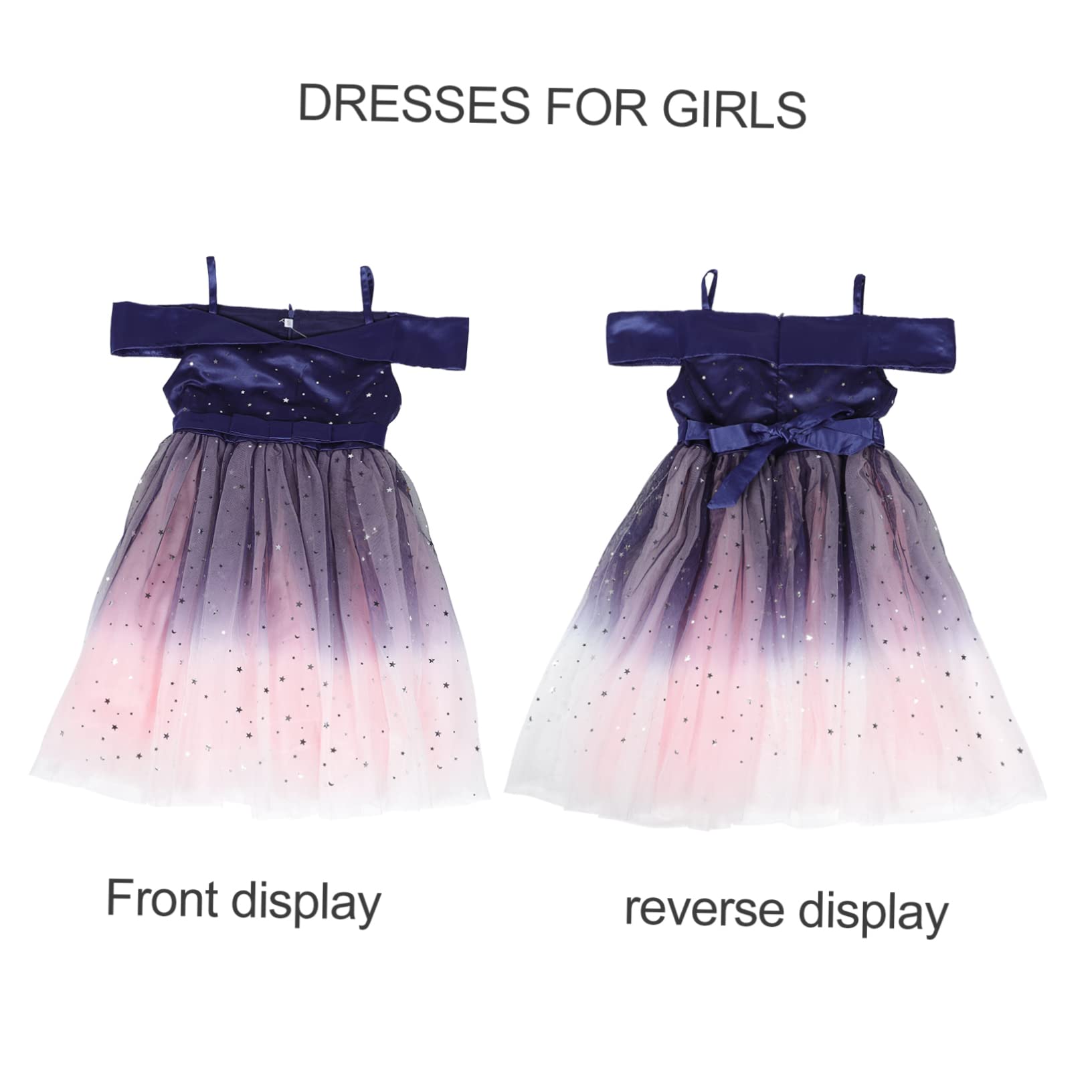5pcs Princess Dress for Girls - Sparkly Tulle Tutu with Sequins for Baby Girl Costume & Cosplay | Perfect for Birthday Parties, Halloween, Dress-Up Play