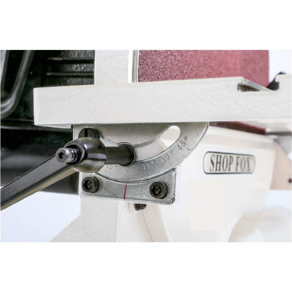 Shop Fox W1828 12-Inch Disc Sander | Heavy-Duty Bench Sander for Woodworking, Metalworking & DIY Projects | Perfect for Sanding, Shaping & Finishing Wood, Metal & Plastic